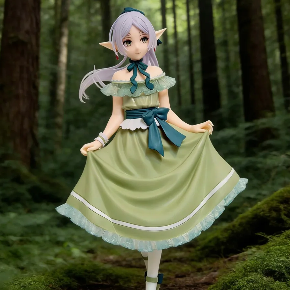 Auf Lager: Frieren: Beyond Journey's End Coreful Frieren Kleid Version. Actionfigur Modell Dekoration Geburtstagsgeschenk