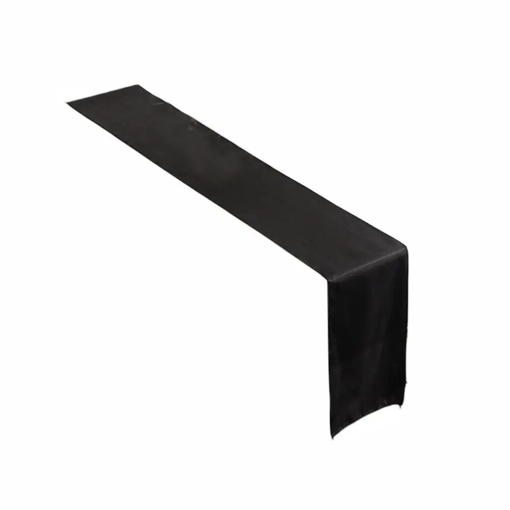

Luxury Solid Color Satin Table Runner Smooth 275CM Table Cover Party Supply Tablecloth Banquet