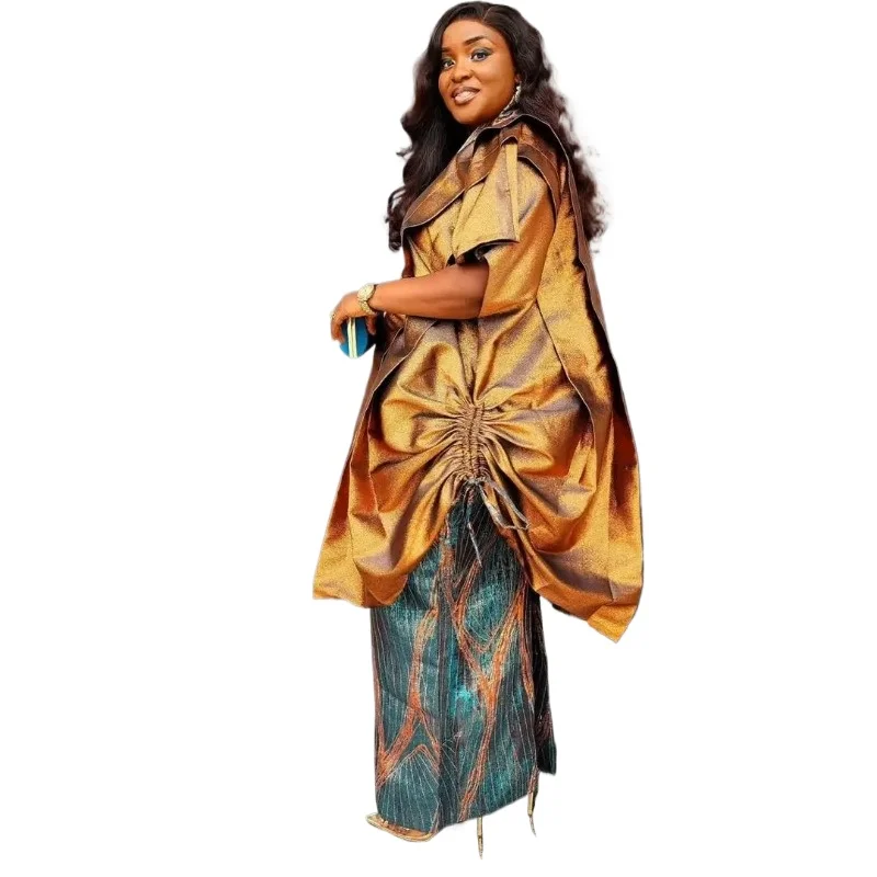 

Elegant plus Size African Dashiki Long Dress Ankara Print Women's Wedding Party Evening Outfit 2026 Elegant African Clothing