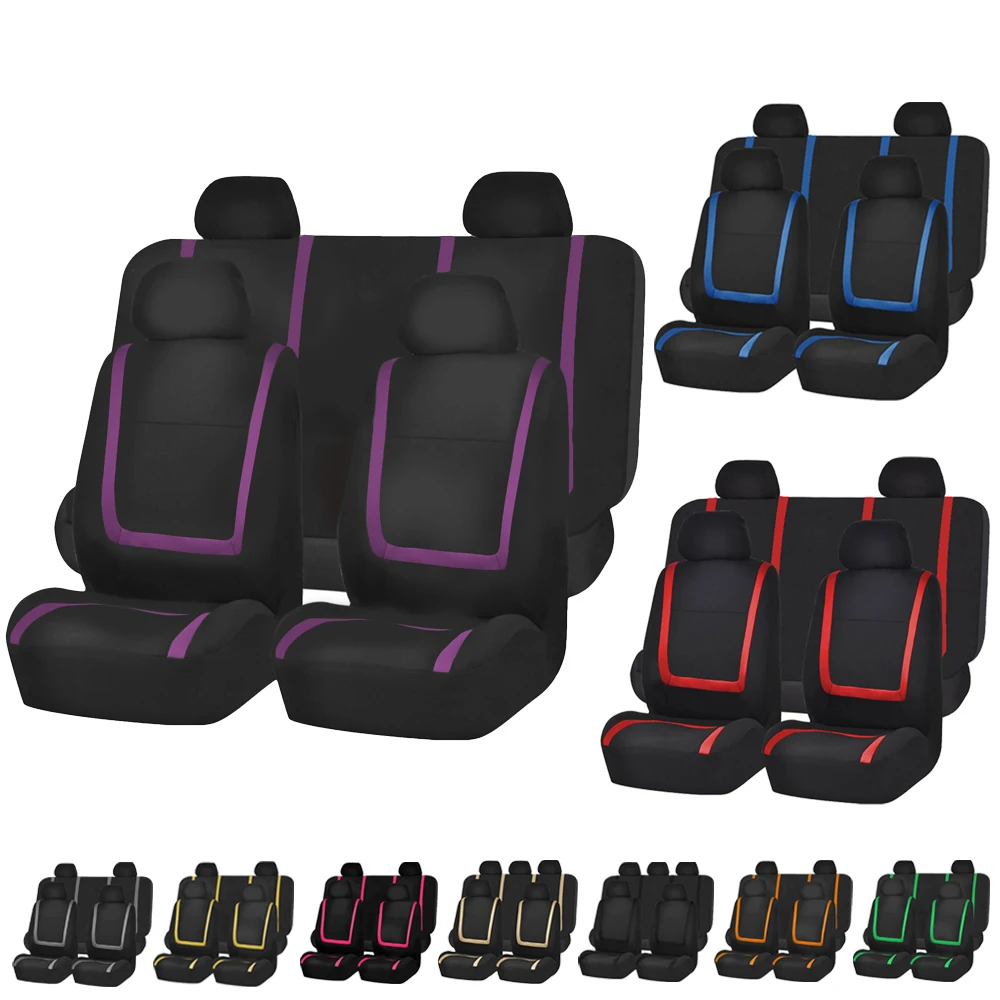 Fabric Car Seat Covers For OPEL Aatara Astra Mocha Omega Grandland x Corsa Adam insignia Zafira Auto Seat Cushion Cover Parts