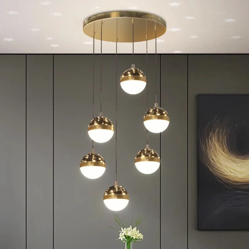 Lampe Suspendue au Design Nordique, Luminaire Décoratif d'Nik, Idéal pour un Salon, une Salle à Manger ou des Escaliers