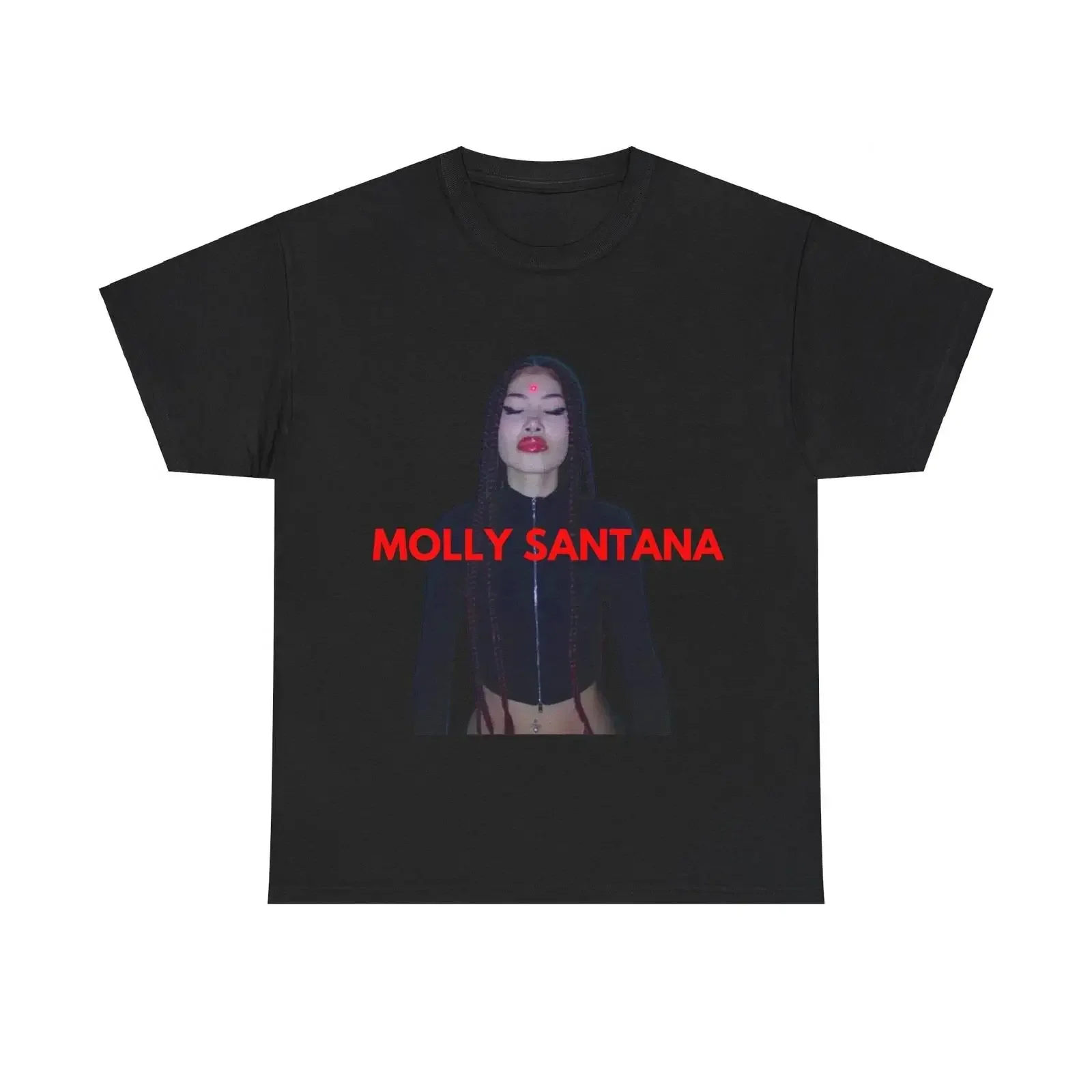 Molly Santana T Shirt Merch Rapper vintage Washed Comfortable Soft homme Casual Unisex Top For Everyday Wear fashion Versatile