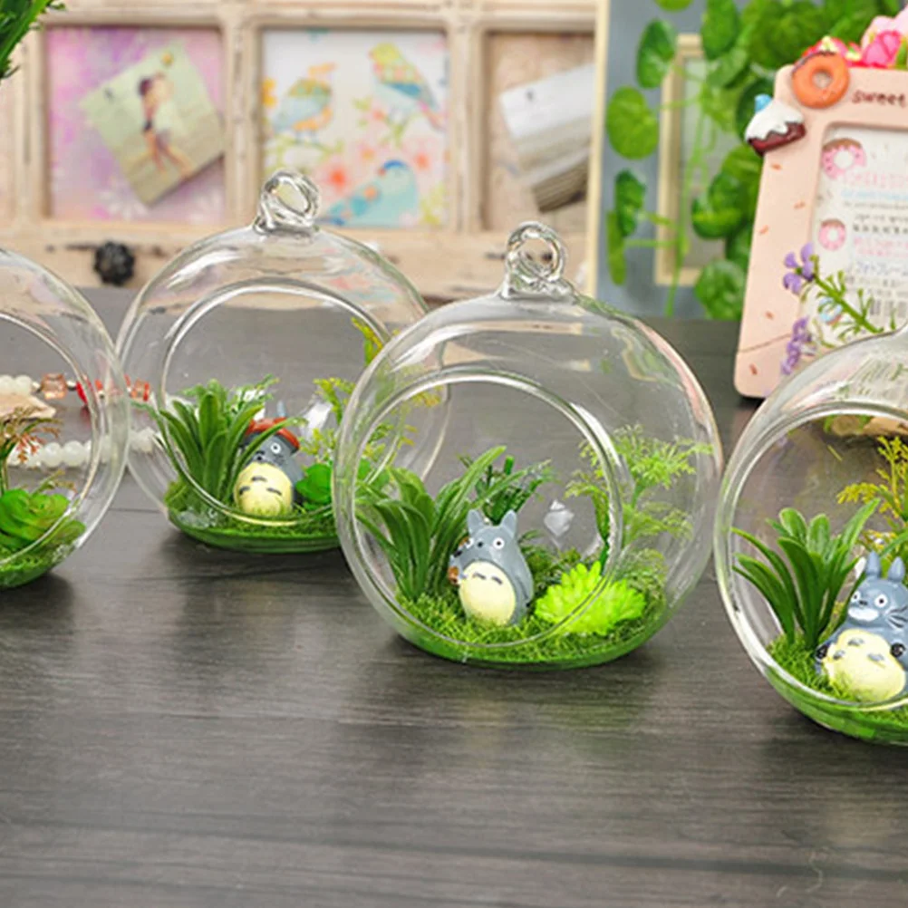 

10Pcs Glass Ball Hanging Wedding Ceremony Borosilicate Glass Rope 10cm Flat Bottom Romantic Hanging Decor Party Backdrop