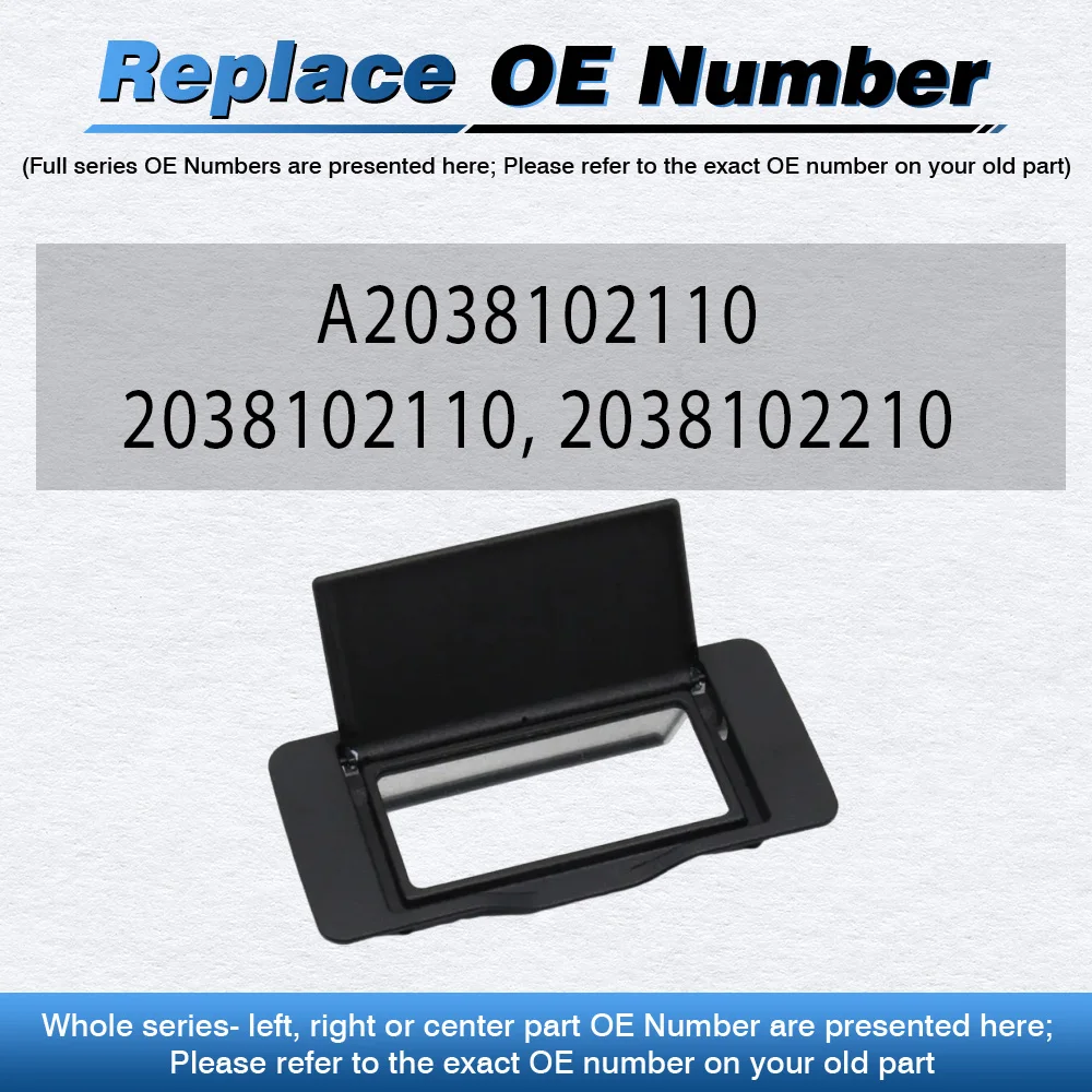 

Car Left/Right Sunshade Sun Visor Makeup Cosmetic Mirror Glass for Mercedes Benz W203 C Class 2001-2007 LHD A2038102110