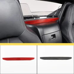 마쓰다 MX-5 2016-2023 자동차 인테리어 후면 유리 트림 스트립, 부드러운 탄소 섬유 장식, 자동차 인테리어 액세서리, 1 개