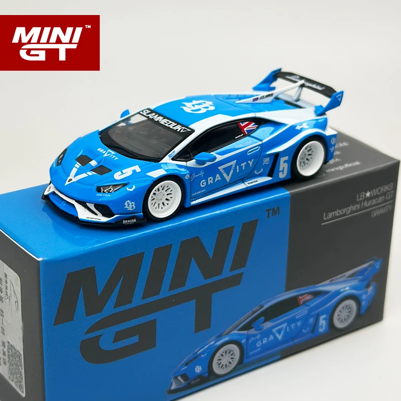 MINIGT 1:64 LBWK Lamborghini Huracan GT GRAVITY Blue and White
