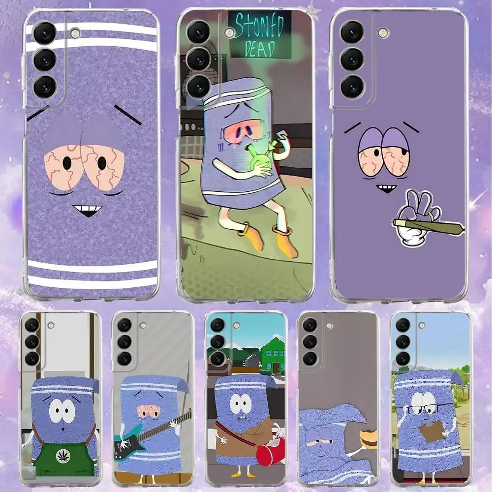 

S-South-S-P-Park Towelie Phone Case Silicone For Samsung S30,S23,21,22,20 Ultra,S20 FE lite,S10,9,PIus Note20ultra Cover Clear