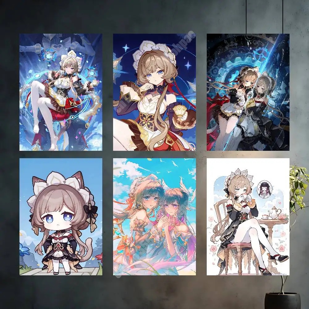 Genshin Impact Sandrone Marionette Aesthetic Poster Gallery Prints HD Home Wall Art Stylish