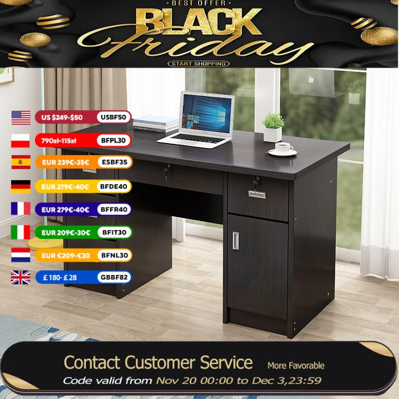 

Study Office Computer Table Drawer Organizer Large Wooden Gaming Computer Desks Office Storage Scrivania Gaming Accessories