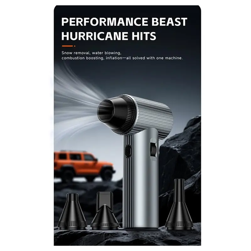 Violent Turbo Blower Fan 500G High Wind Pressure Eco-Friendly Portable Car Travel Cooling Fan Upgraded X7-X401