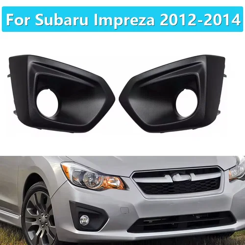 Para Subaru Impreza 2012-2014 estilo de coche cubierta antiniebla delantera rejilla de parachoques antiniebla marco de lámpara antiniebla cubierta de lámpara antiniebla de parachoques delantero