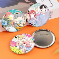 A Sign of Affection Creative Pins Funny Smiley Faces Round Snap-in Brooch Badge Backpack Hat Accessories Jewelry Gifts