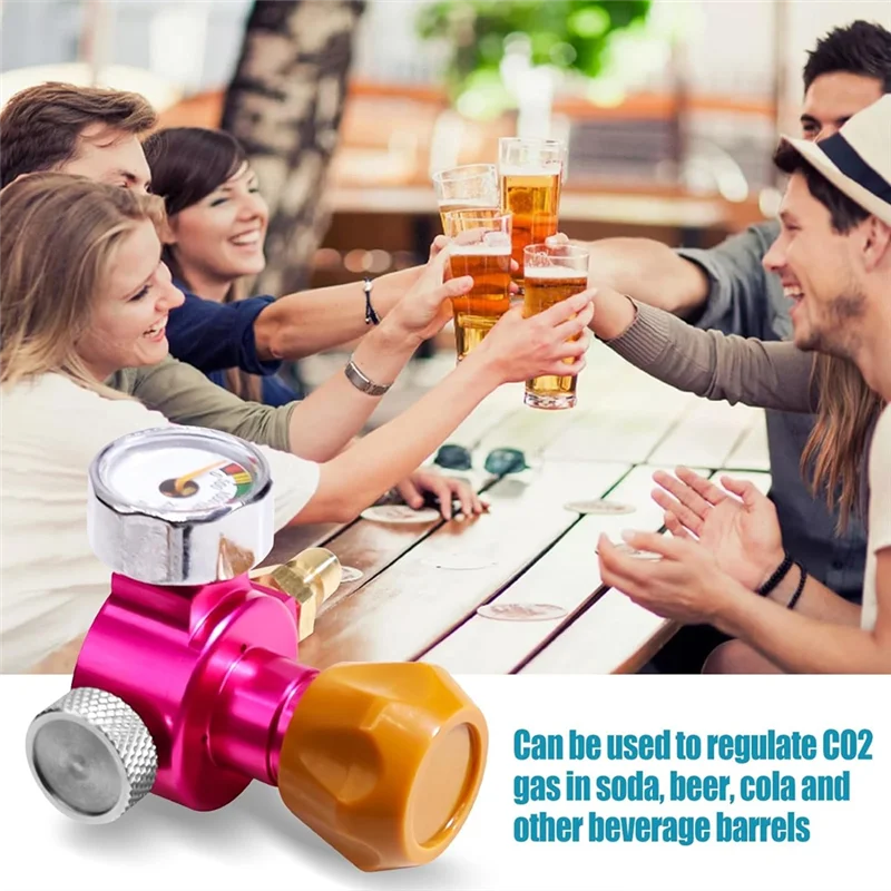 

A24R CO2 Quick Adapter Soda Exchange Carbonator With Pressure Gauge For Soda Machine Soda Co2 Cylinder Adaptor Connect
