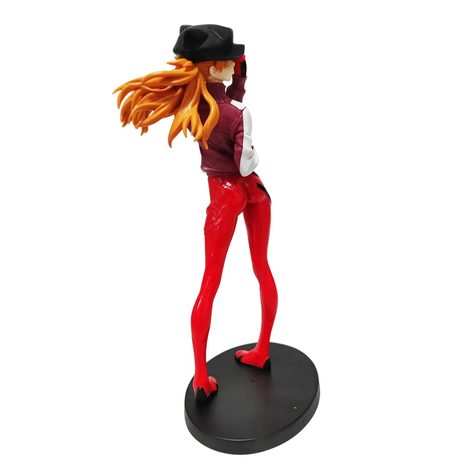 بانداي 22 سنتيمتر دمية نموذج Evangelion شخصيات كرتونية ملابس رياضية القط الأذن قبعة Asuka Langley Soryu التماثيل الديكور الاطفال اللعب الهدايا