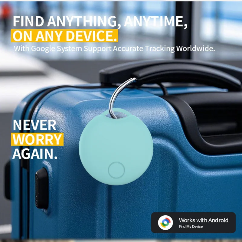 1/4 Pack New Air Tracker For Android Find My(Find Hub) Locator Keys Pets Cars Bags Finder for Samsung MI & Other Android Phones