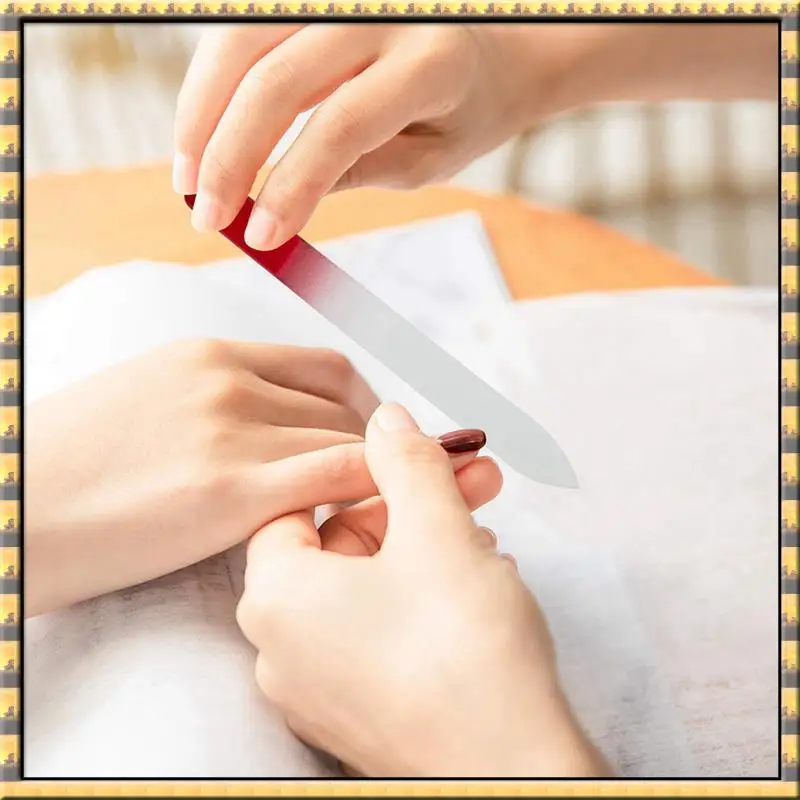 

Hot Sale 8 Pack Glass Nail File, Crystal Nail Files With Case, Double Sided Finger Nail Files, Professional Manicure Nail Care