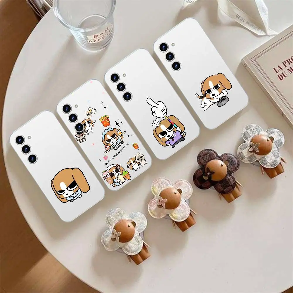 

S-Siam Lippo Dog Phone Case For Samsung Galaxy S21 S22 S23 S24 S25ULTRA FE Ultra Plus5G A52S Transparent Cover