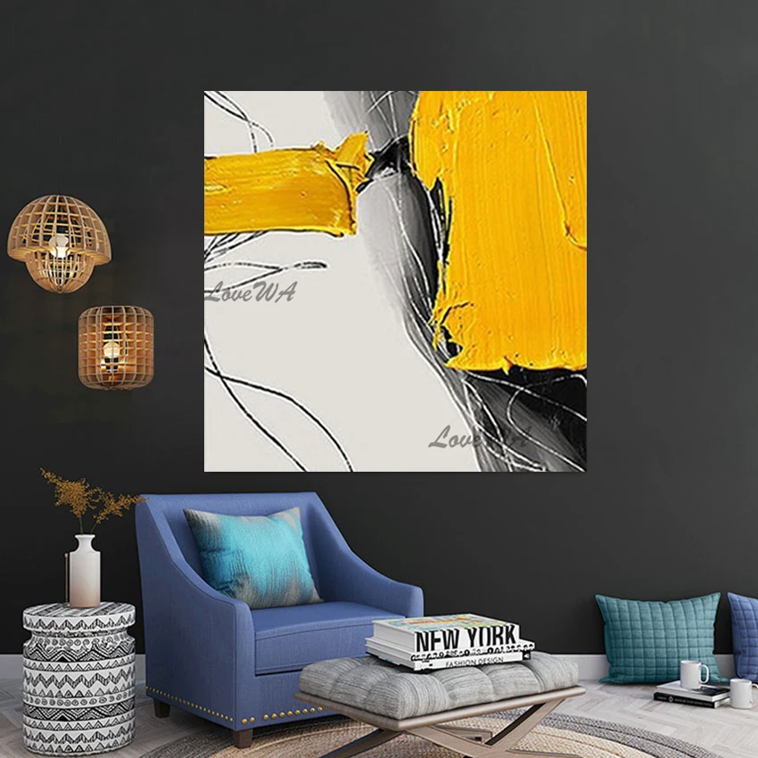 تصميم جديد للوحات الزيتية التجريدية، صورة فنية قماشية، ديكور جدار لغرفة المعيشة، بدون إطار، عمل فني بسيط مطلي