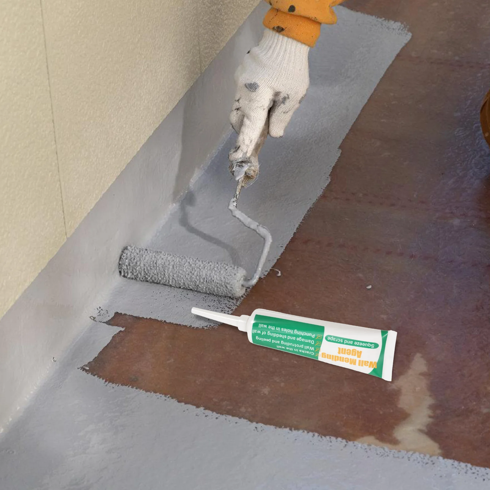 

2Set Wall Mending Ointment Waterproof Repair Cream for Cracks Holes Scratches White Latex Paste Self Adhesive Gap Filler