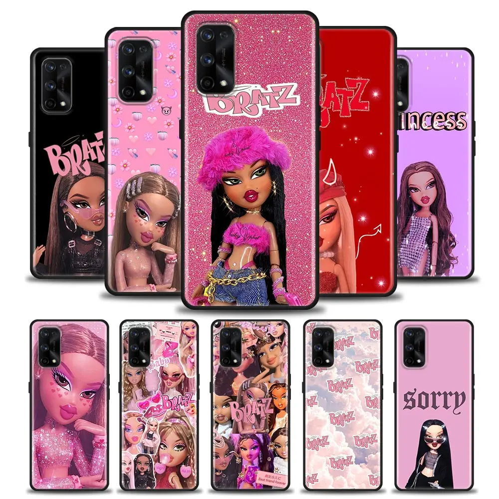 Cartoon Fashion Bratz Doll For Cover Realme GT Master Neo 2 3 GT2 Pro GT 5G Case Realme C35 C21Y C25 C33 C11 C12 Soft TPU Fundas