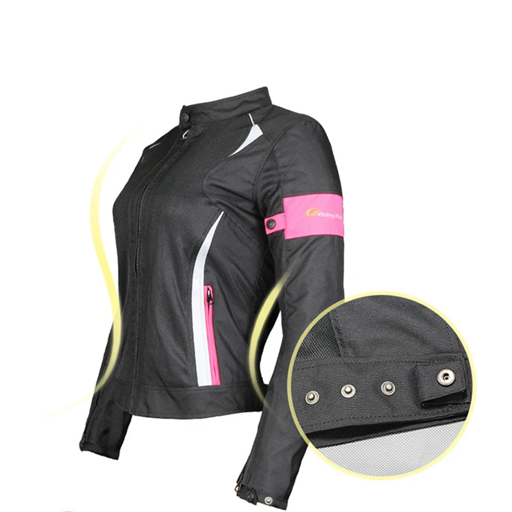 Women Oxford Cloth Motorcycle Riding  Jacket Coat Tops Summer Waterproof Reflective Anti-collision Anti-fall Riding Clothes Jk-5