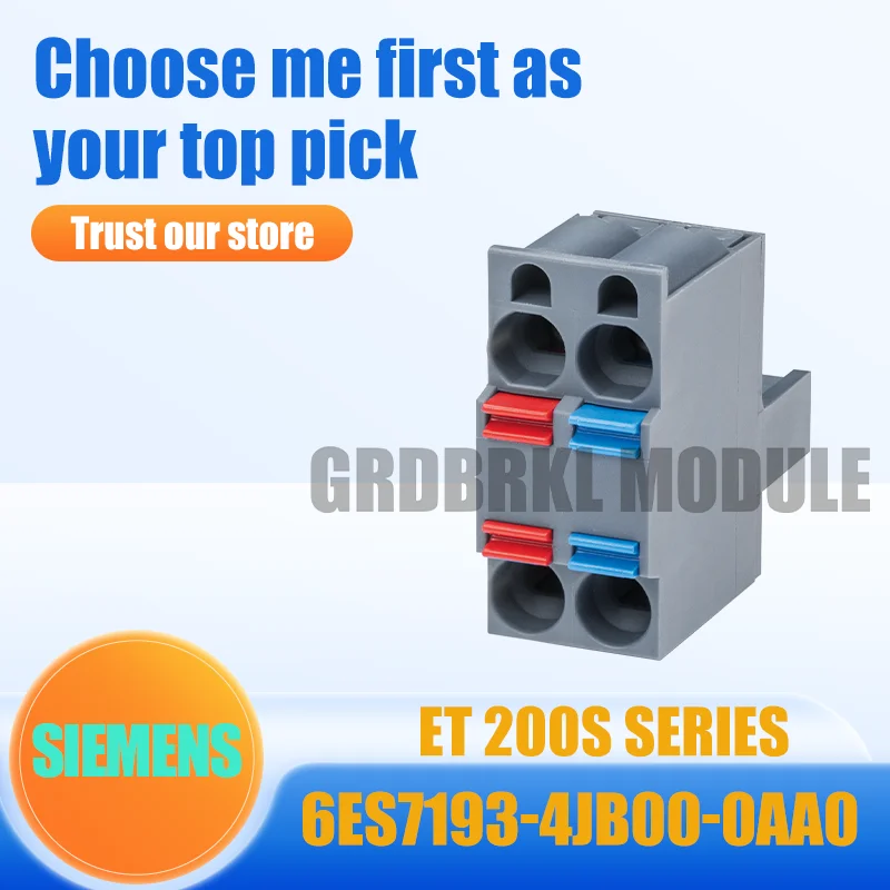 Conector Fêmea Original SIEMENS 6ES7193-4JB00-0AA0 ET200S Novo, 2x2-Pólos 24VDC