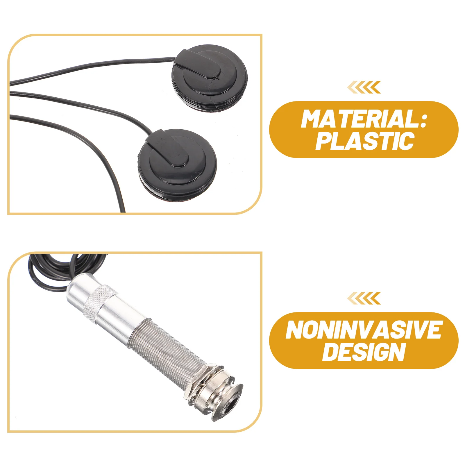 Multifunctional Guitar Pickup No Punching Non-Invasive Plug Play For Acoustic Classical Folk Instrument Violin Banjo Drum