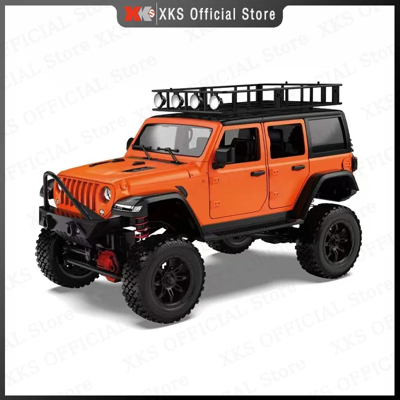 MN MN128 1/12 Jeep Model RC Car 2.4G Remote Control LED Light 4X4 Off Road 4WD Climbing RC Truck Electric Toy Car Gift for Boy