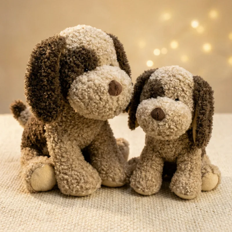 

Cute Cartoon Sitting Posture Little Dog Plush Toy Beagle Doll Lifelike Animals Simulation Stuffed Doll Kawaii Toy Gifts
