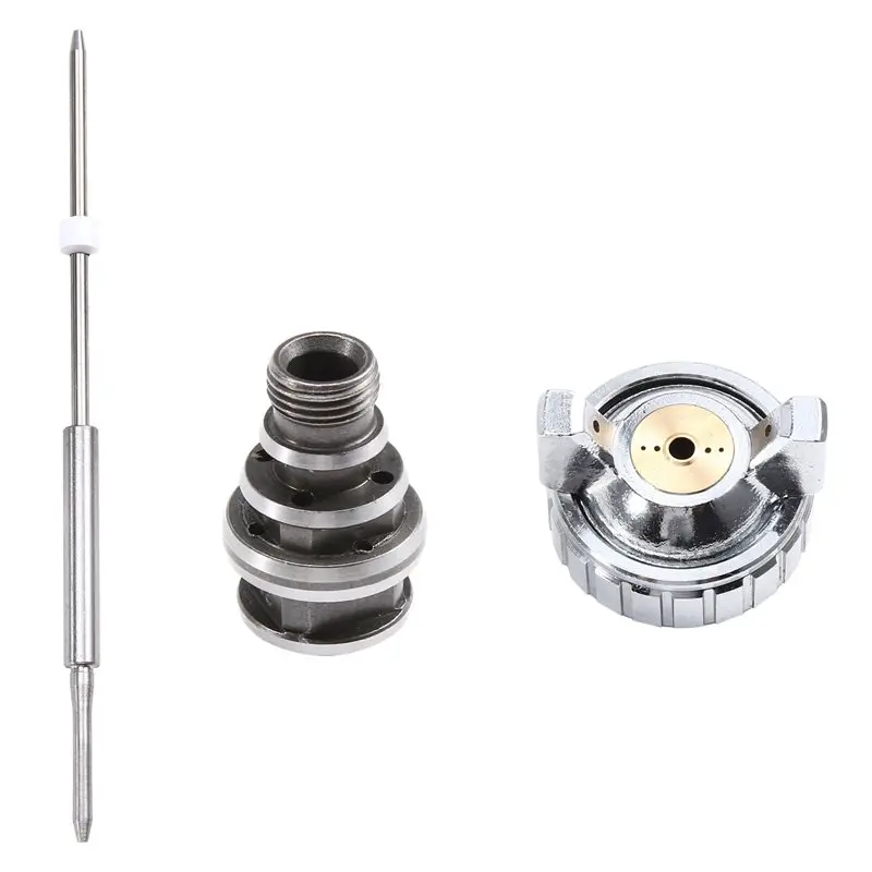 AT05-W77 Paint Spray Gun Replacement Parts- W-77 Spray Gun Nozzle, Needle+ Air Cap Kit(2.0/2.5/3.0Mm) Included 2.5Mm