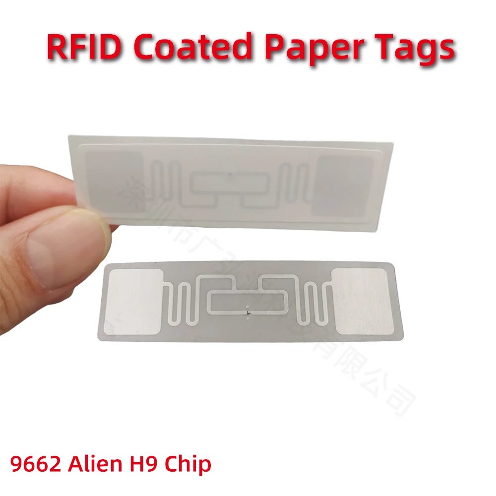 10 Stuks Rfid Uhf Tags Sticker 860-960Mhz Lange Afstand Alien H9 Lable Lijm Voor Sport Timing Race Voertuig Inventaris