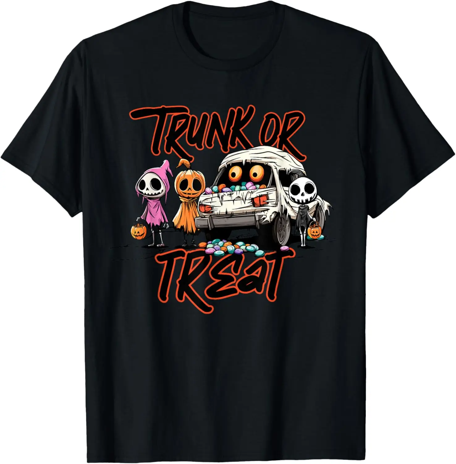 Trunk or Treat Halloween Car Fun Trick or Treat Party Event T-Shirt