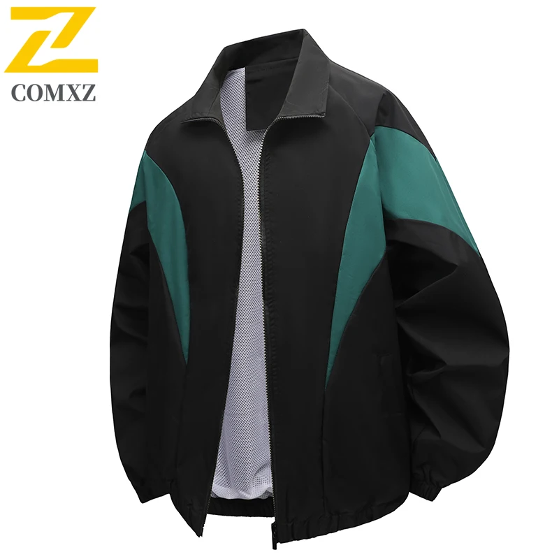 

COMXZ 2025 Мужская куртка-толка, осенняя новая дышащая теплая цветная молодежная рубашка среднего возраста, повседневное модное универсальное ветрозащитное пальто