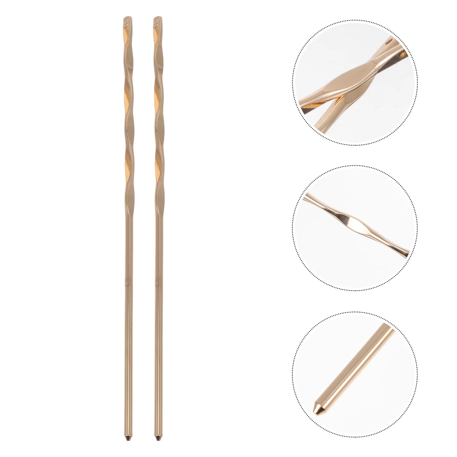 

2Pcs Retro Hair Stick Making Kit Durable DIY Hair Chopstick Charm for Bride Hairpin Craft Supplies Accessories