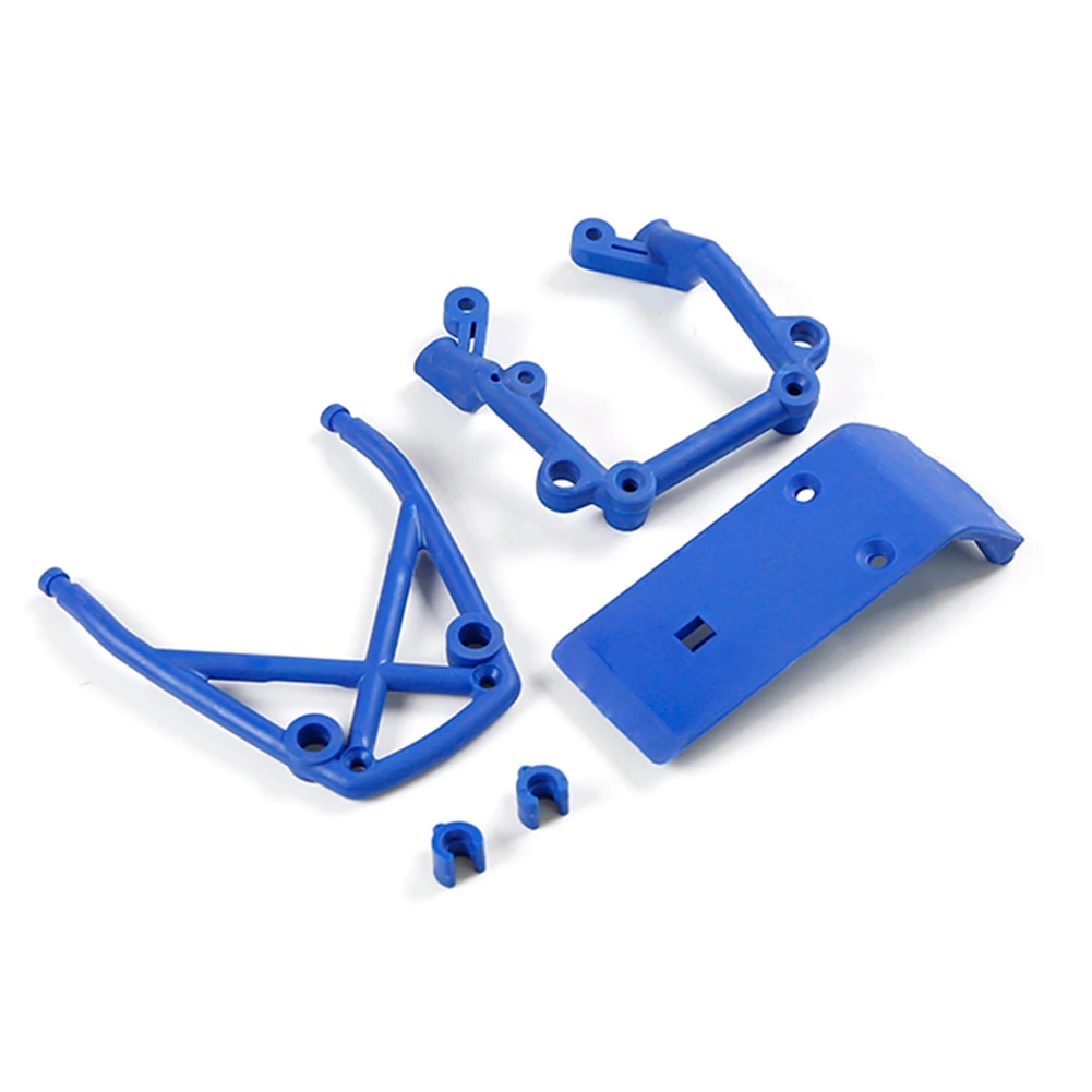 Hoge Sterkte Voor en Achter Ondersteuning Frame Kit voor 1/5 HPI ROVAN BAJA KM 5B ROFUN BAHA RC AUTO Speelgoed ONDERDELEN-Blauw