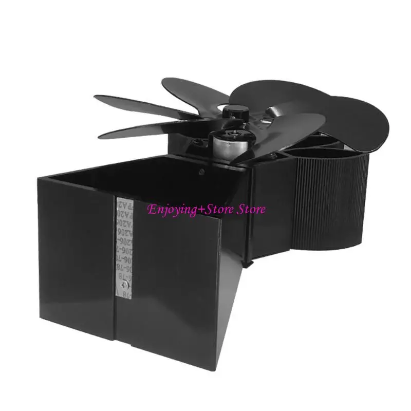 

G6DA Stove Fan Heat Powered 6 Silent Burning Stove Fans Fireplace Fan Non Electricity Required Save Energy