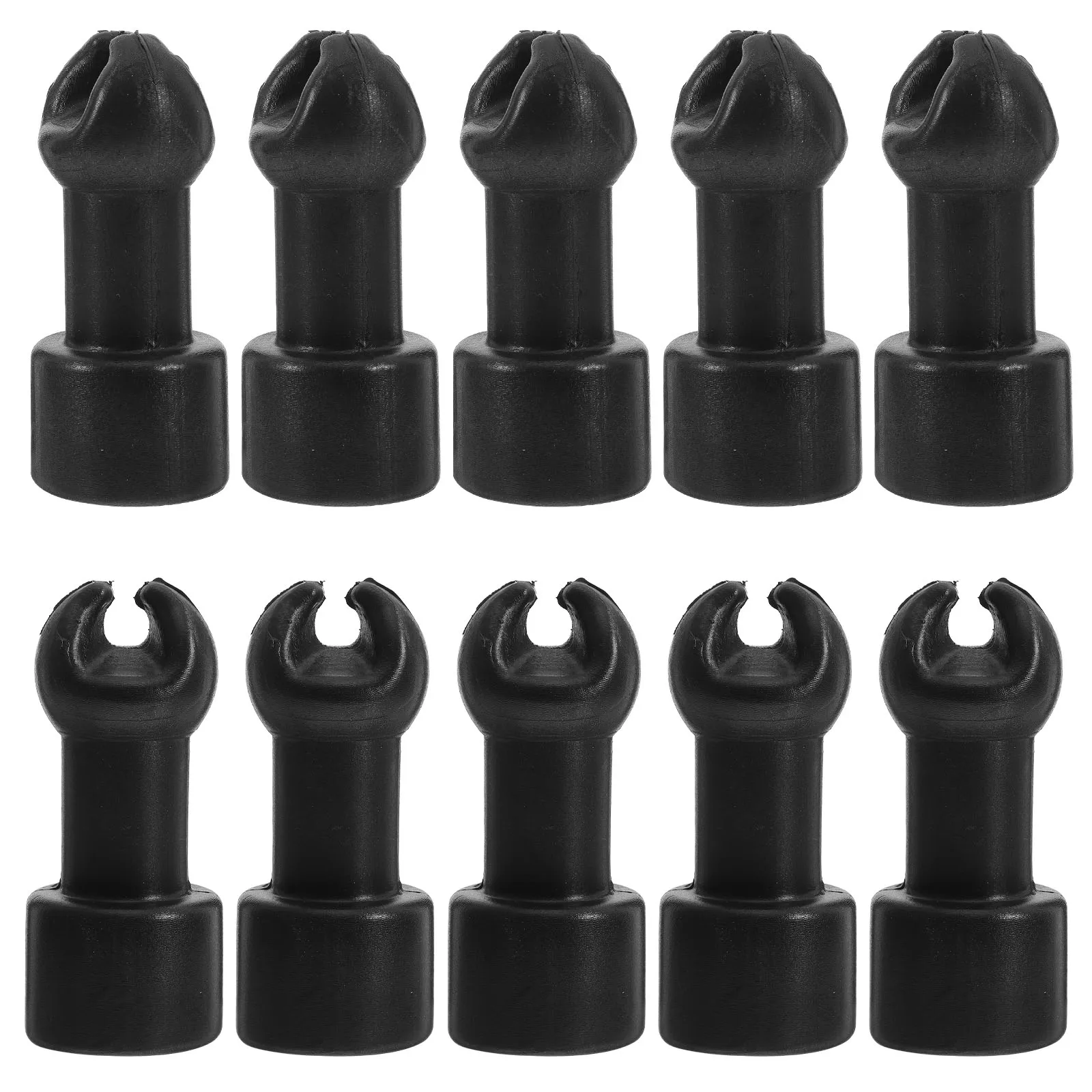 

10 Pcs Trampoline Accessories Durable Plastic Caps Universal Fit Weather Resistant Replacement Parts Pole Sleeve Playground