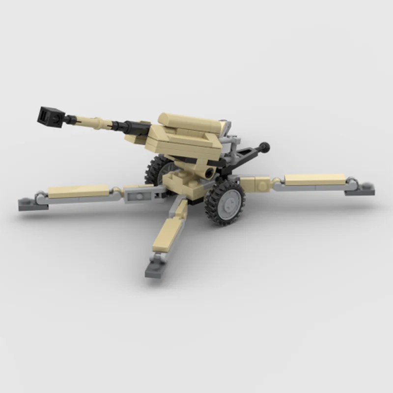 Gemodificeerde M198 Houwitser Model MOC Bouwstenen Oorlogsuitrusting Modulaire Technologie Geschenken Vakantie Monteer Kinderen Speelgoed Pak