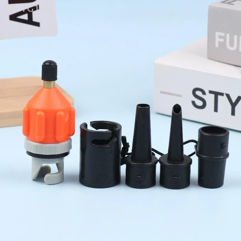 SUP Board Inflatable Pump and Air Valve Adapter Kit with Paddle Boat Kayak Tire Air Connector.