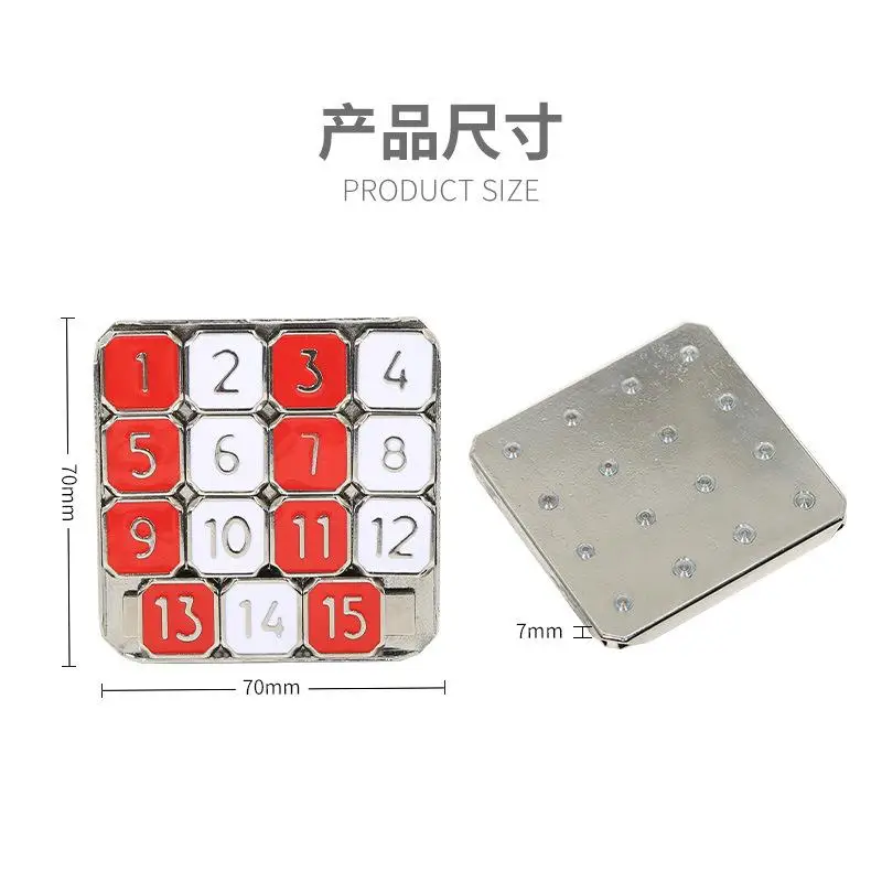 Quebra-cabeça deslizante digital Huarong Road para crianças – Brinquedo educacional para treinamento cerebral, alívio do estresse para alunos do ensino fundamental para matar o tempo