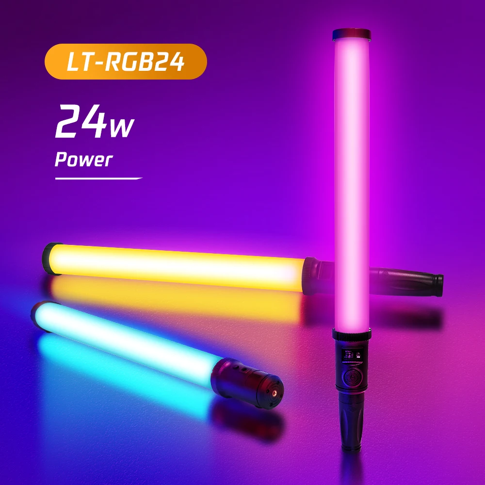 LED RGB Soft Light Tube Handheld Photography Lighting Stick CCT Mode Photos Video Built-in Battery For Studio Photo Lighting