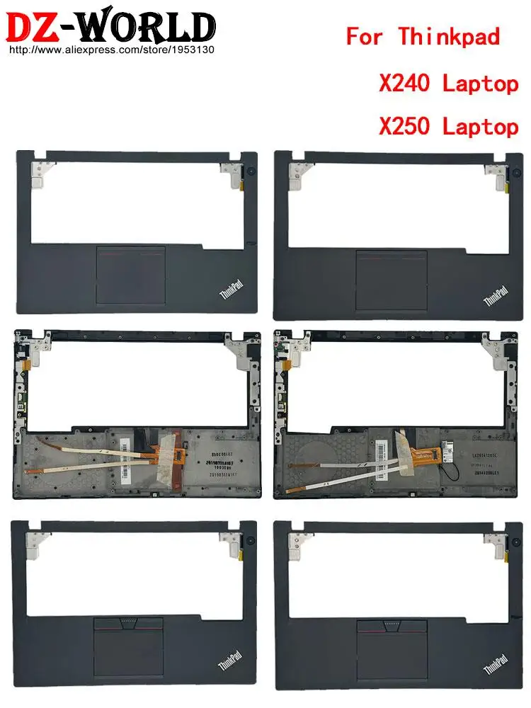 Palmrest Teclado para Caixa Superior Moldura Shell c Capa para Lenovo Thinkpad X240 X250 Laptop 01yu100 01yu101 04×5180 04×5181 04×5182