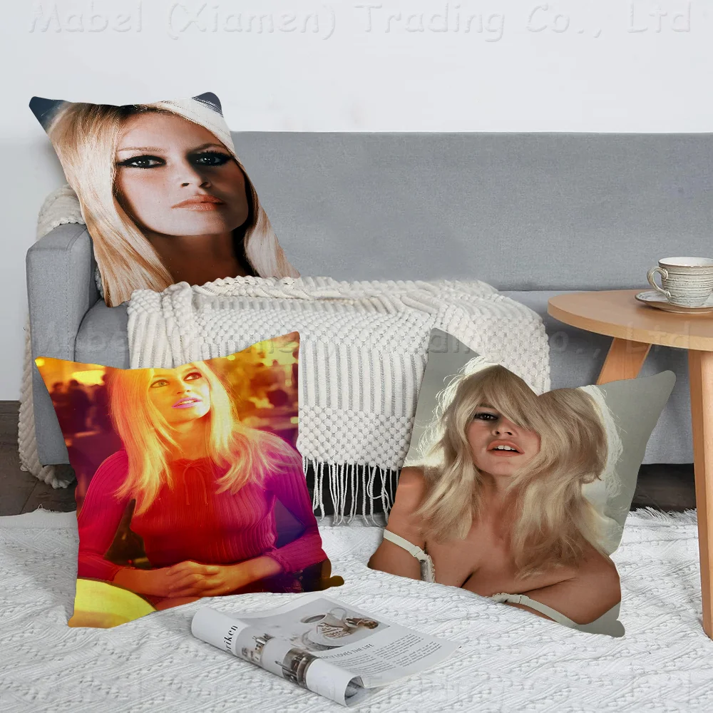 Brigitte Bardot Pillowcase Toon Gift Cushion Cover Bedroom Home Sofa Chair Seat Decor Pillow Case