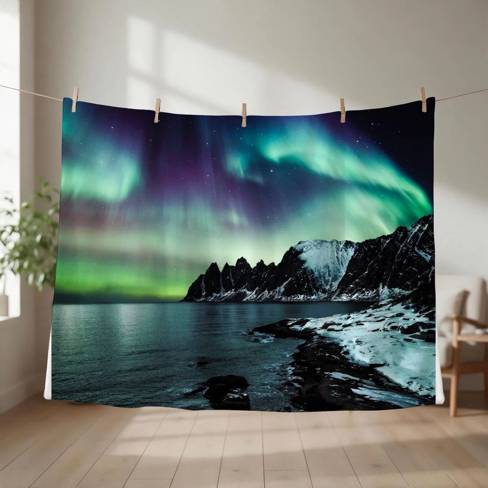 Northern Lights III Throw Blanket cosplay anime Summer Beddings Blankets For Bed Decorative Throw Blankets