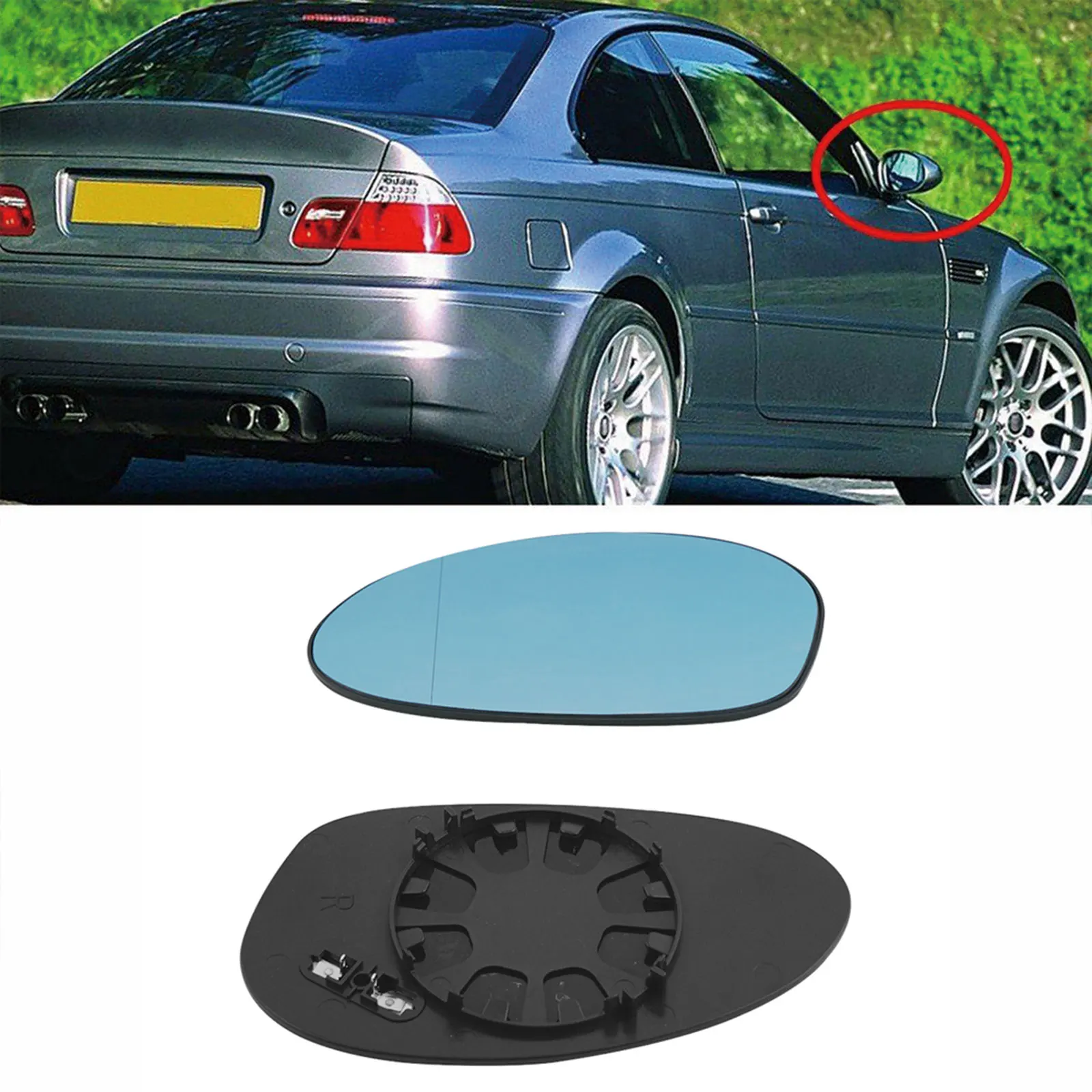 

Pair Aspherical Heated Right & Left Side Car Rearview Wing Mirror Glasses for BMW E46 E90 E92 E91 E93 335i M3 E87 E82 E81 E88