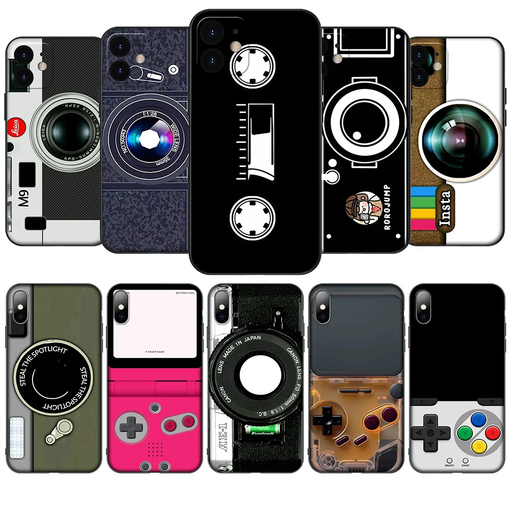 HA170 Vintage Tape Camera-Gameboy Soft Case for Huawei Mate 20 P20 P30 Y8P Y8S Y9S Y7A Y9A Y5P Lite Pro