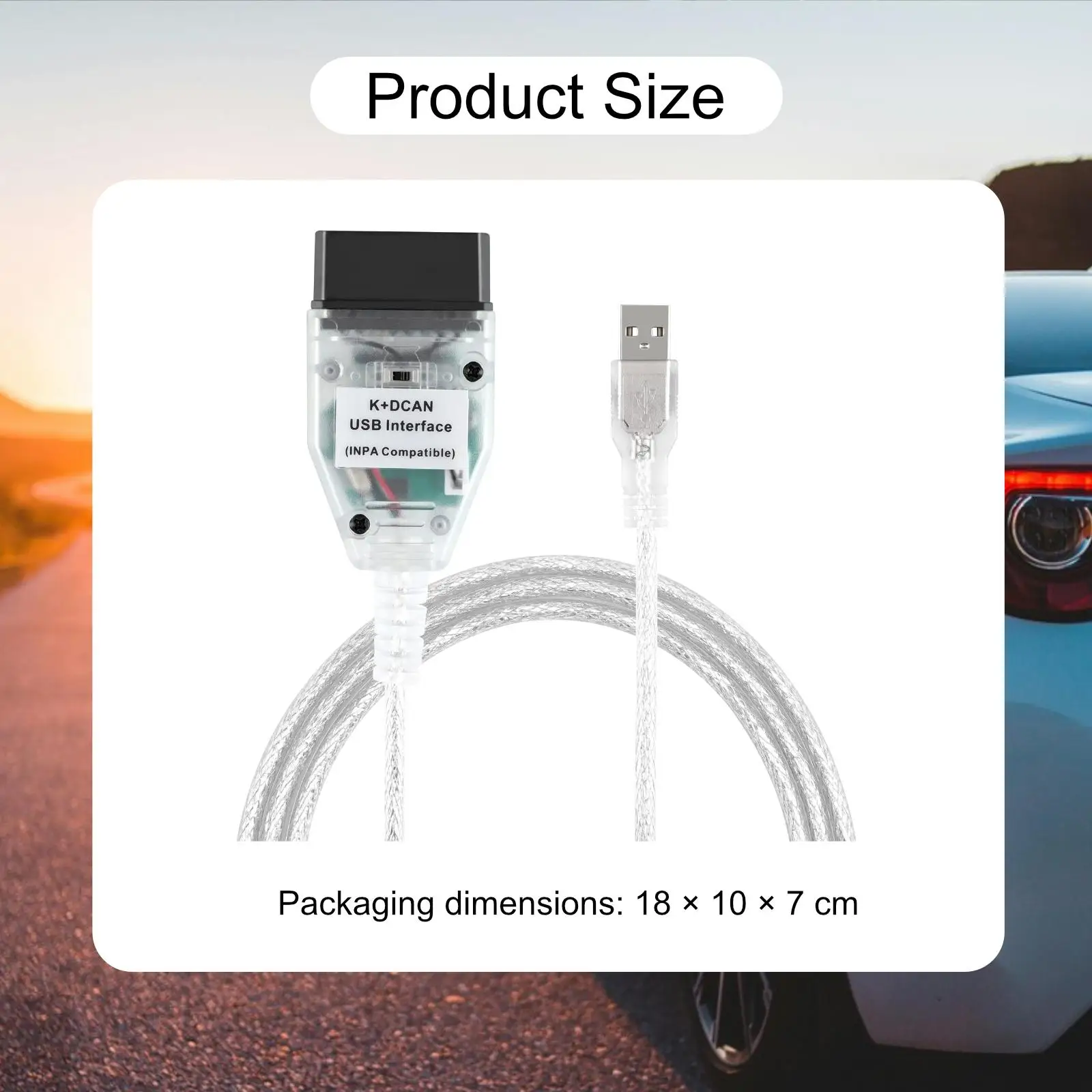 

Professional Diagnostic Tool Compact Durable Diagnostic Cable with Coding Support for BMW E70 R56 Series 3 E46 E39