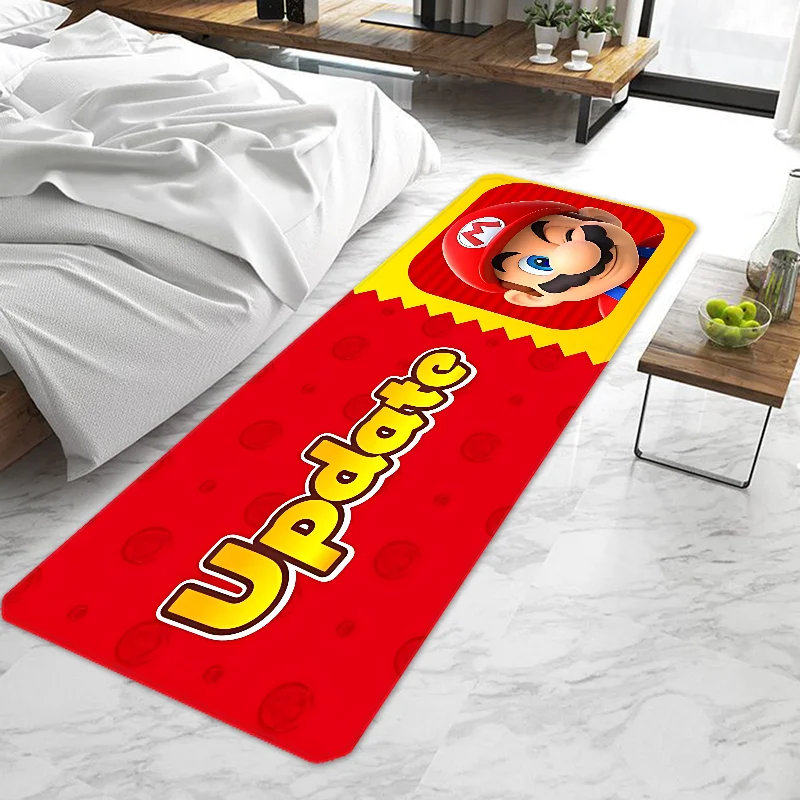 Super M-Marios Bros Game Door Mat Entrance Doormat Non-slip Washable Kitchen Carpet Living Room Hallway Rugs Door Mats Bathroom