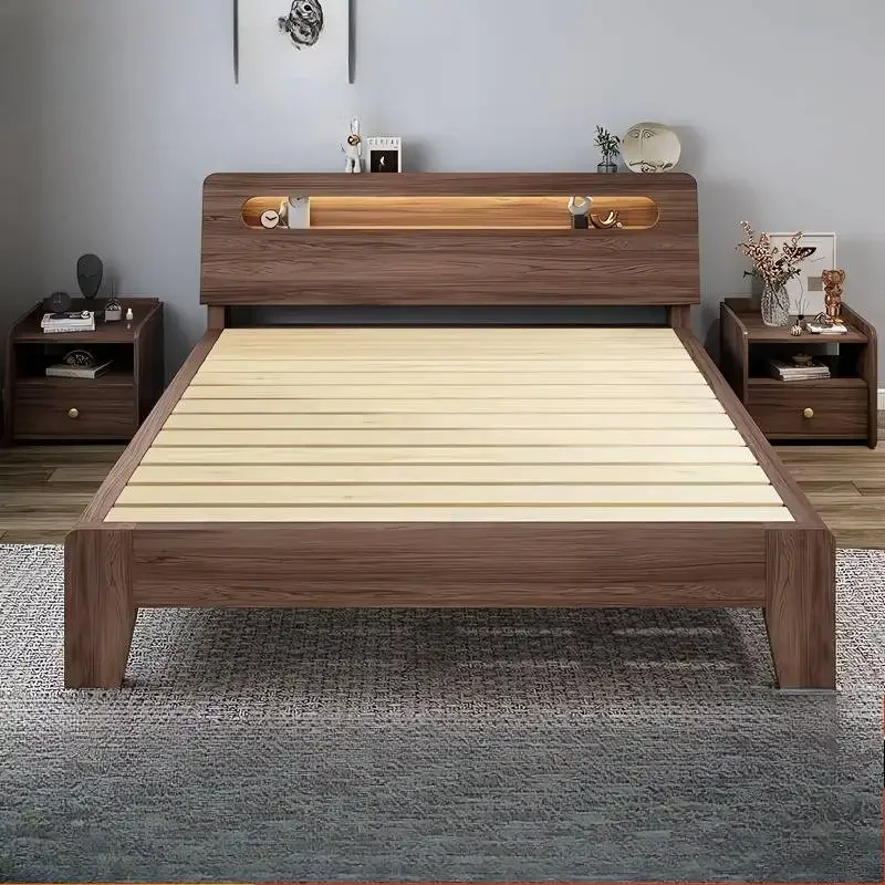 # Drawers Japanese Bedroom Bed Headboards Luxury Bedframes Solid Modern Bed Household Floating Letto Matrimoniale Home Furniture