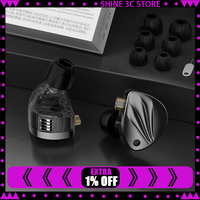 KZ Krila IEM 1DD+1BA High-end Tunable Balanced Armature In Ear HiFi Earphone Monitor Headphone Cancelling Earbuds